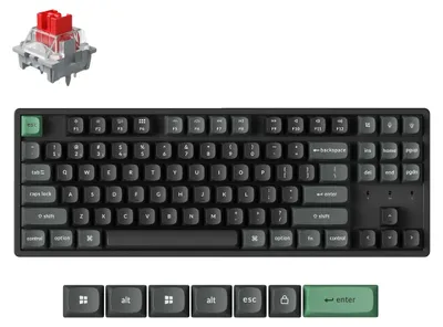 Productafbeelding van Keychron K8 Ultra, draadloos mechanisch toetsenbord, Apex Red switch - K8U-J1 [QWERTY US]