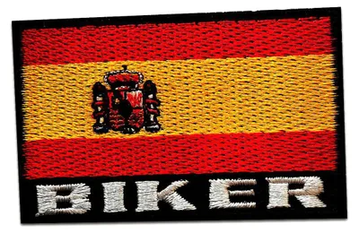 Produktbild von Spanien Flagge Fahne - Aufnäher, Bügelbild, Aufbügler, Applikationen, Patches, Flicken, Zum Aufbügeln, Größe: 7,5 x 4,8 cm