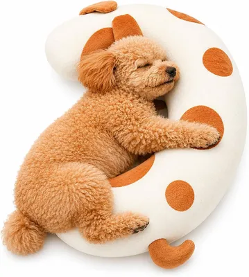 Imagen del producto de Cojín para perros, suave, con soporte para el cuello, lavable, ideal para perros pequeños y medianos