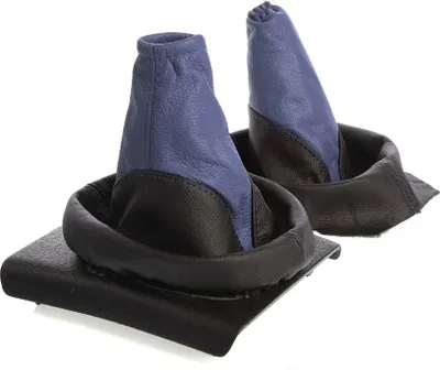 Produktbild von Schaltsack + Handbremssack passend für Opel Astra F Vectra Calibra Schwarz/Blau