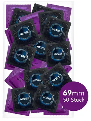 Produktbild von MY.SIZE 69mm Kondome, 50 Stück im Beutel, Präservativ, Kondome für Männer, condoms, Mysize Kondom XXXL große Passform