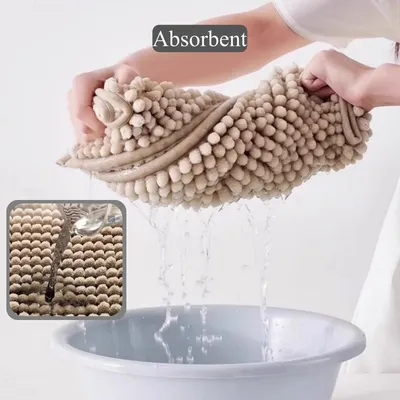 Zdjęcie produktu dla Chenille dywanik łazienkowy 60x90 cm, antypoślizgowy, do łazienki