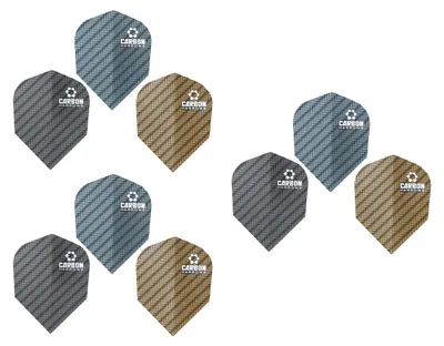 Produktbild von Harrows - Dart Flights "Carbon" 9er-Pack PP5555 (Einheitsgröße) (Bunt)