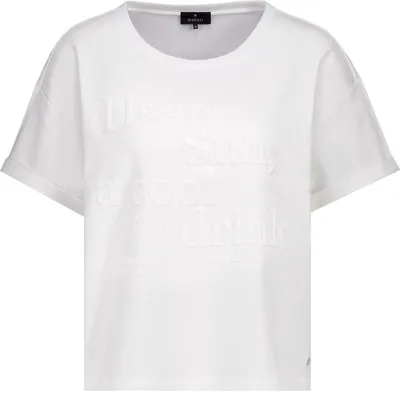 Produktbild von Monari Damen T-Shirt, kurzärmelig, in hellem Creme, Größe 44, mit sanfter Haptik
