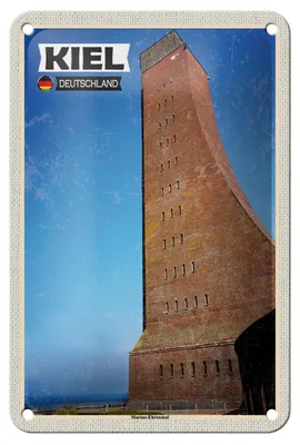 Produktbild von Blechschild Städte Kiel Marine-Ehrenmal Mittelalter 12x18cm Schild