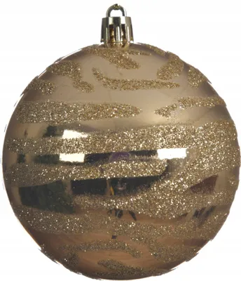 Productafbeelding van Breekvaste gouden kerstbal, 8 cm