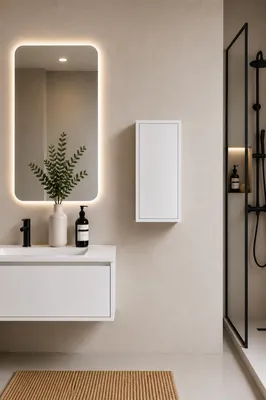 ORIGEN BATH FLORENCIA Badschrank 35x25x70 cm, 1 Tür, Weiß