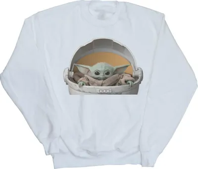 Produktbild von Star Wars - "The Mandalorian The Child" Sweatshirt für Damen BI38973 (S) (Weiß)