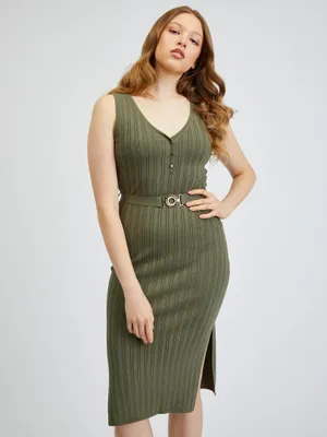 Obrázok produktu pre Orsay Khaki pulóverové šaty pre ženy 530397835000__M