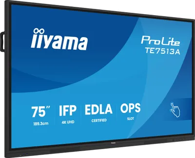 Image de IIYAMA 189.3cm(75") TE7513A-B1AG 16:9 Touch 2xHDMI+USB-C (Speditionsversand)