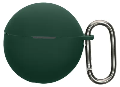 Produktbild von kwmobile Hülle kompatibel mit Huawei FreeBuds 7i Kopfhörer - Silikon Schutzhülle Etui Case Cover Schoner in Dunkelgrün