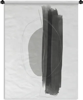 Produktbild von MuchoWow® Wandteppich Wandbehang Abstrakt - Malerei - Minimalismus 60x80 cm Tapisserie Dekoration Wandtuch - Decke - Wandtücher - Wohne