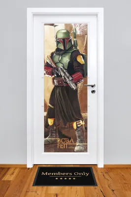 Produktbild von Star Wars - Türposter - Boba Fett + 2 St Posterleisten Holz 61 cm natur