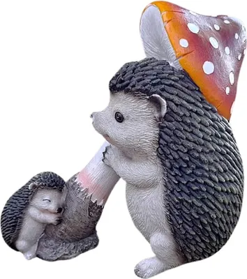 Produktbild von Prodex Igel mit Baby und Pilz 21 cm Polyston LG085C