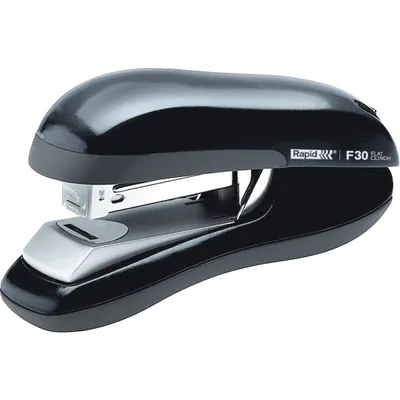 Image de Rapid® 23256500 Agrafeuse plate F30, plastique, 30 feuilles, noir