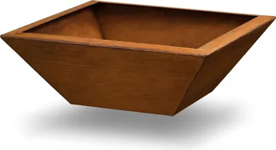 Produktbild von Rostikal Metall Dekoschale 50 x 50 cm, 15 cm tief Edelrost Gartendeko Pflanzschale Blumenschale