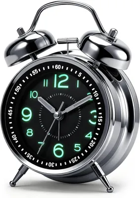 Immagine prodotto di Sveglia per chi dorme pesantemente - Doppio allarme - Risveglio affidabile - Sveglia con doppio allarme sonoro