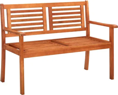 Immagine prodotto di The Living Store Panca da giardino a 2 posti 120 cm in legno massiccio di eucalipto