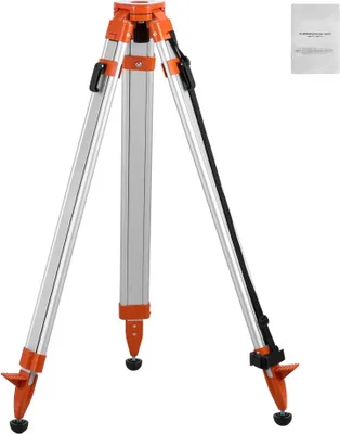 Image de Trépied professionnel en aluminium pour les appareils laser et de nivellement - Hauteur réglable 420-1665mm - Trépied de construction pour des mesures précises