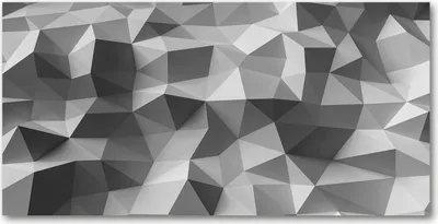 Produktbild von Tulup® Glas-Bild - 100x50 -Wandkunst - Wandbild hinter gehärtetem Sicherheitsglas  - Kunst: modern & klassisch - Abstrakte Dreiecke - Grau