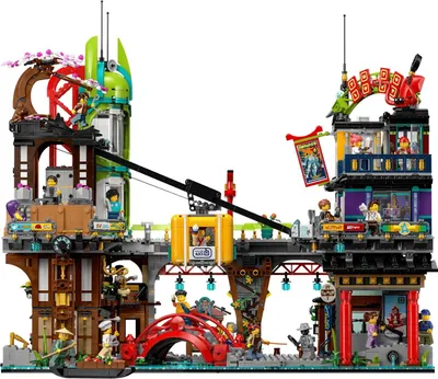 Zdjęcie produktu dla LEGO NINJAGO Rynek miejski ®, Zestaw do budowania, 14 lat(a), Plastik, 6163 szt., 7,52 kg