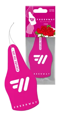 Produktbild von Lufterfrischer für das Auto, Trockener Lufterfrischer SELECTION von der Marke FRESH WAY, Duft: Rose