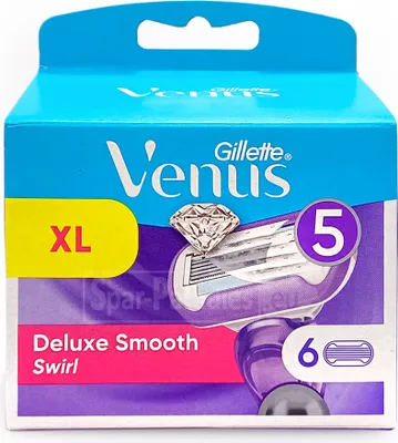 Produktbild von Gillette Venus Deluxe Smooth Swirl Rasierklingen, 6er Pack