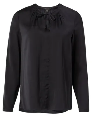 Productafbeelding van Comma satijnen blouse met lange mouwen