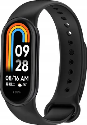 Produktbild von Bizon Strap Watch Dots für Xiaomi Mi Smart Band 8, Schwarz