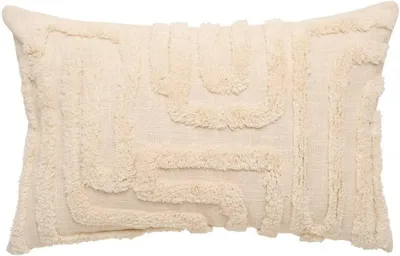 Produktbild von Atmosphera Hawki-Kissen in rechteckiger Form, 38 x 58 cm, weiß