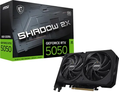 Produktbild von MSI GeForce RTX 5050 8G SHADOW 2X OC NVIDIA 8 GB GDDR6