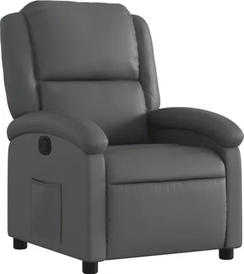Image de vidaXL Fauteuil relax gris similicuir