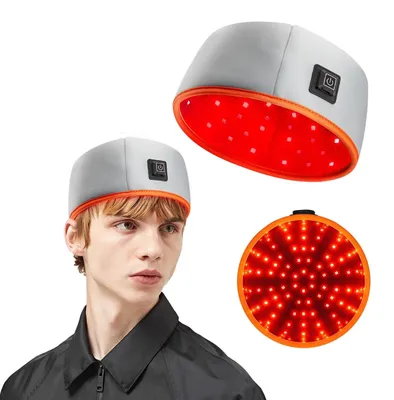 Productafbeelding van Roodlichttherapie-cap - Haargroei-cap - Pulsmodus - Hoofdhuidstimulatie