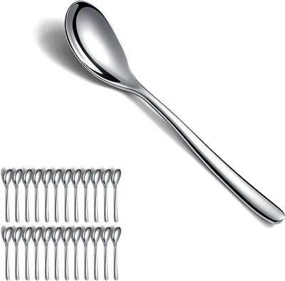 Produktbild von Teelöffel Set 24 Stück Edelstahl 14cm Kaffeelöffel Dessertlöffel Espressolöffel