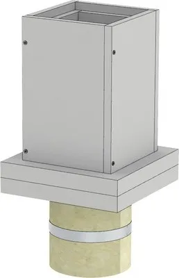 Produktbild von Furado F Fußelement für Betondecke mit Kugelfang und Wandfutter EW Ø130mm