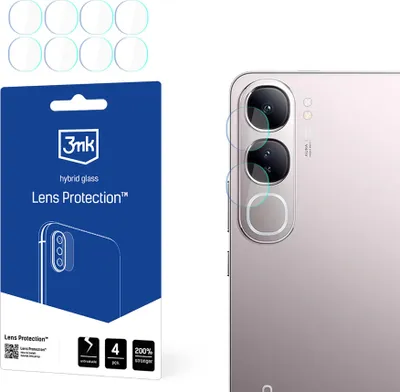 Produktbild von 3mk Hybridglas Lens Protection für Vivo V40 Lite 5GKamera Objektiv Kameralinse  0,16mm 6H (4 Stück)