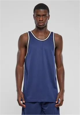 Immagine prodotto di Canotta Urban Classics Mesh da uomo blu scuro - S