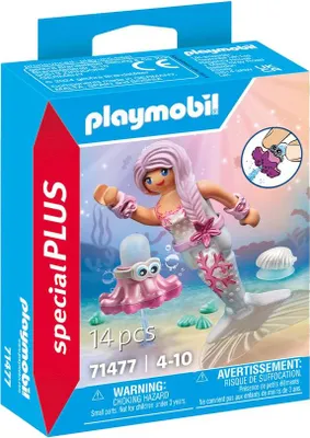 Produktbild von Meerjungfrau-Spielset mit Wasserspray und Oktopus-Spielzeug