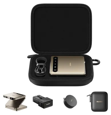 Produktbild von AURZEN ZIP Mini Beamer mit Akku & Powerbank Projektor