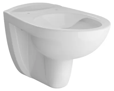 Produktbild von BADfabrik24 Wand Tiefspül WC spülrandlos weiß 535mm Ausladung HygPLUS