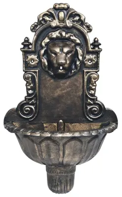 Produktbild von Wandbrunnen - Löwenkopf Design - Stoffmaterial - Zur Wandmontage - Für Innenbereich - Armeegrün