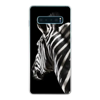 Produktbild von MuchoWow® Handyhülle Schutzhülle Hülle für Samsung Galaxy S10 Plus Zebra - Tier - Schwarz - Porträt Silikon Softcase Handy Hülle - Schutzhülle