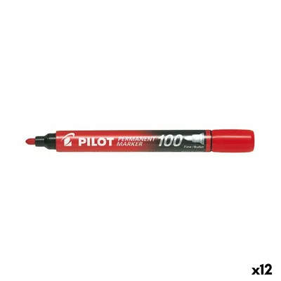 Produktbild von Pilot SCA-100-R, Rot, Rundspitze, Schwarz, Rot, Kunststoff, Fein, 4,5 mm