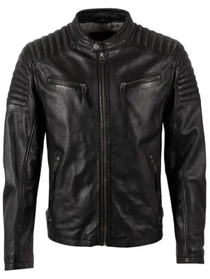 Produktbild von Mauritius Lederjacke Herren Chester schwarz Biker, Casual Wear 100% Leder M