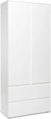 Produktbild von Mehrzweckschrank Blanc 7 griffloser Schrank in Weiß 2-türig 80x191 cm