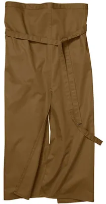 Produktbild von CG Workwear 00110-01 | Slit Apron Milano 100 x 100 cm Waschbar bis 95 °C Gehschlitz - Farbe: Caramel - Größe: 100 x 100 cm