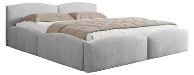Produktbild von MIRJAN24 Polsterbett Mirala, Dopellbett mit Bettkasten, Leistenlattenrost aus Holz (Farbe: Lumo 65, Größe: 160x200 cm)