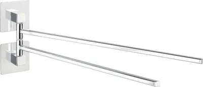 Produktbild von WENKO Handtuch Halter QUADRO ohne bohren Edelstahl Stangen Badetuch Ablage