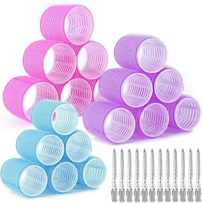 Obrázok produktu pre Sada 13 natáčok, 60 mm, 45 mm, 36 mm, samolepiace natáčky, pre rôzne účesy