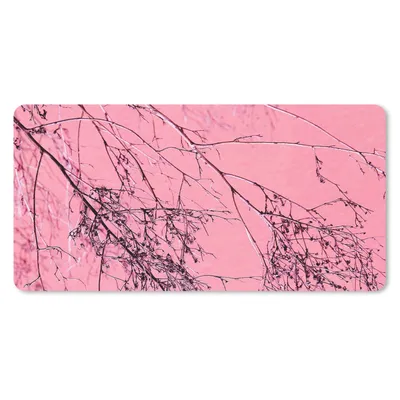 Produktbild von MuchoWow® Schreibtischunterlage Blumen - Zweige - Sommer 80x40 cm - XXL Mauspad - Gaming Mauspad
